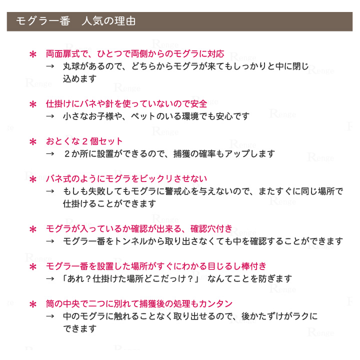 モグラ一番　人気の理由