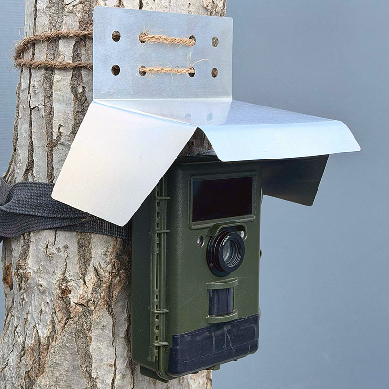 トレイルカメラ用 アルミ製雨よけカバー【まもルーフ】