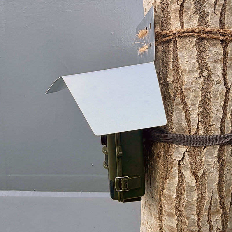 トレイルカメラ用 アルミ製雨よけカバー【まもルーフ】