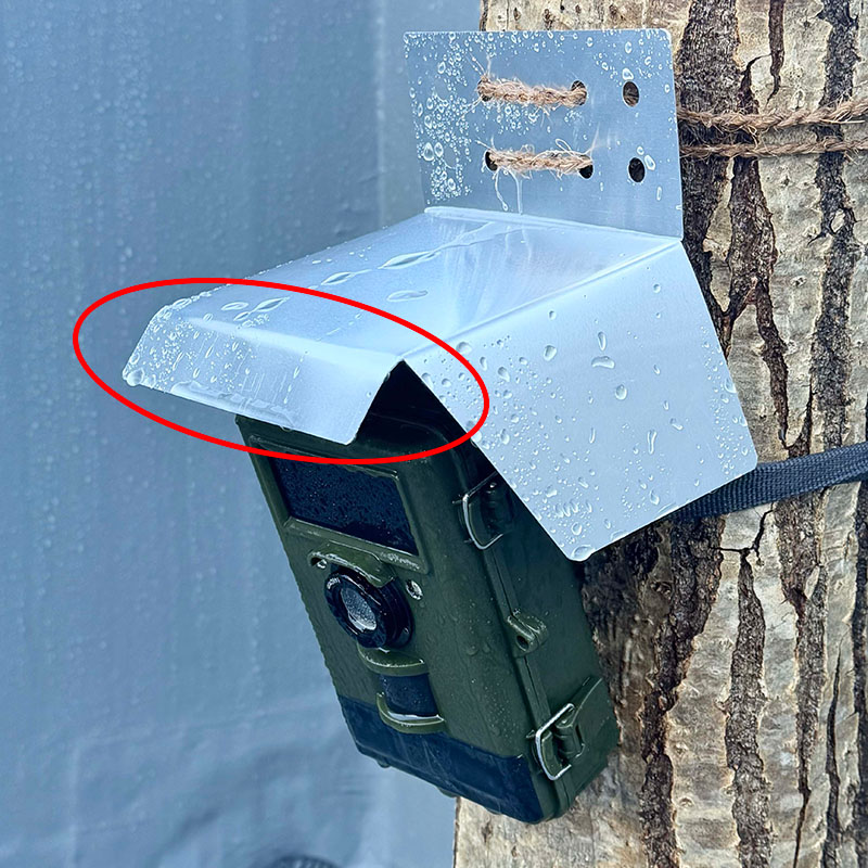 トレイルカメラ用 アルミ製雨よけカバー【まもルーフ】