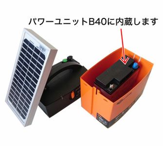 ガラガーパワーユニット番兵Ｂ40ｘ用密閉型バッテリー